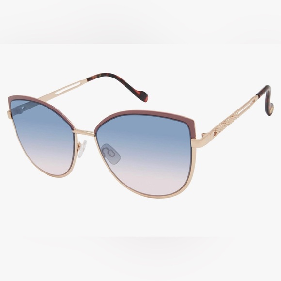 Jessica Simpson J5962 Refined Metal Cat Eye 100% UV‎ Protection Sunglasses new - Picture 1 of 5